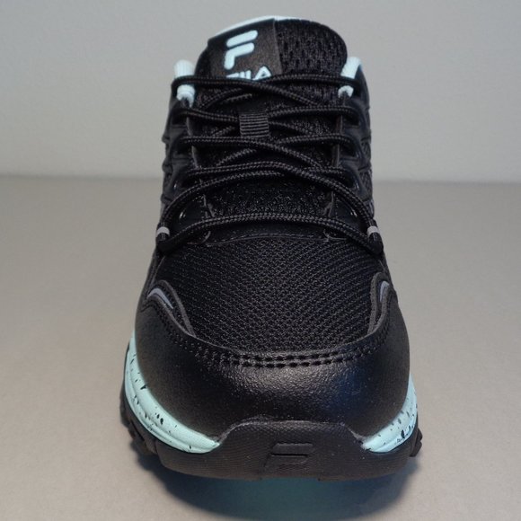 Fila Size 8 M QUADRIX Black / Aqua Trail Sneakers New Women's Shoes - Picture 7 of 16